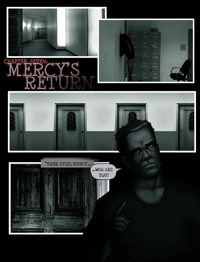 Patient questions supernatural stranger, from the comic book series: THE FLOOD ~ a salvation myth
